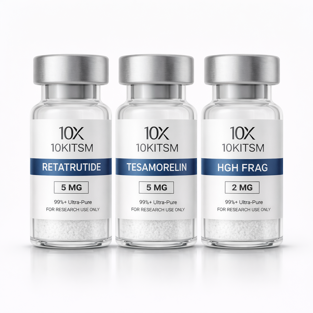 Metabolic Signal Stack — Retatrutide, Tesamorelin and MOTS-c research peptides Australia