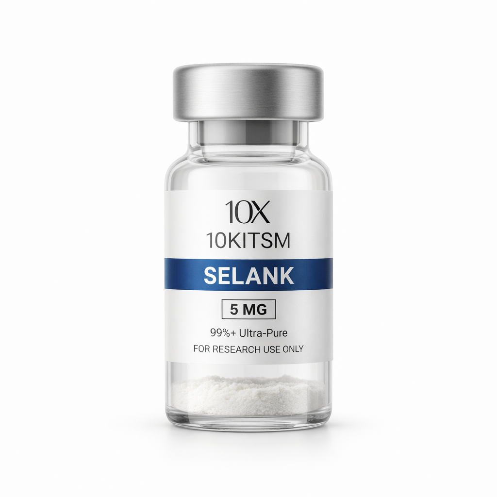 Selank research peptide vial