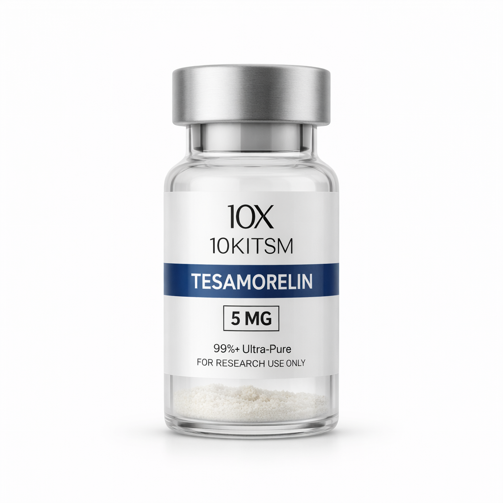 Tesamorelin research peptide vial